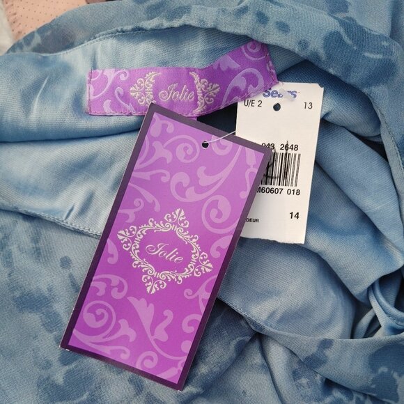 BEAUTIFUL Shibori tie dye Summer Dress Woman's Size 14 Jolie BNWT - Picture 5 of 7